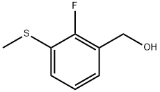 (2-fluoro-3-(methylthio)phenyl)methanol Structure