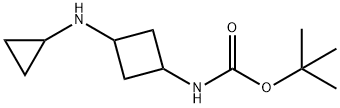 tert-butyl N-[3-(cyclopropylamino)cyclobutyl]carbamate Structure