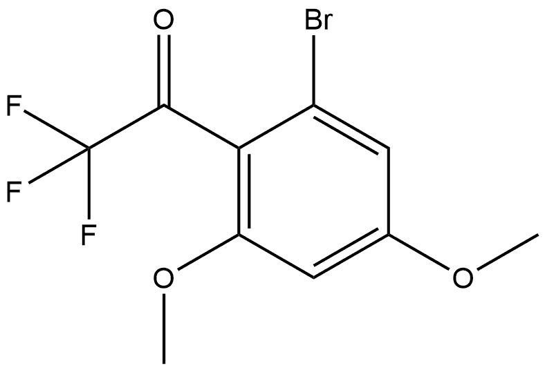 1-(2-Bromo-4,6-dimethoxyphenyl)-2,2,2-trifluoroethanone Structure