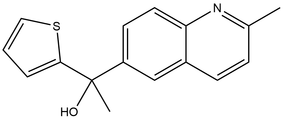 α,2-Dimethyl-α-2-thienyl-6-quinolinemethanol Structure