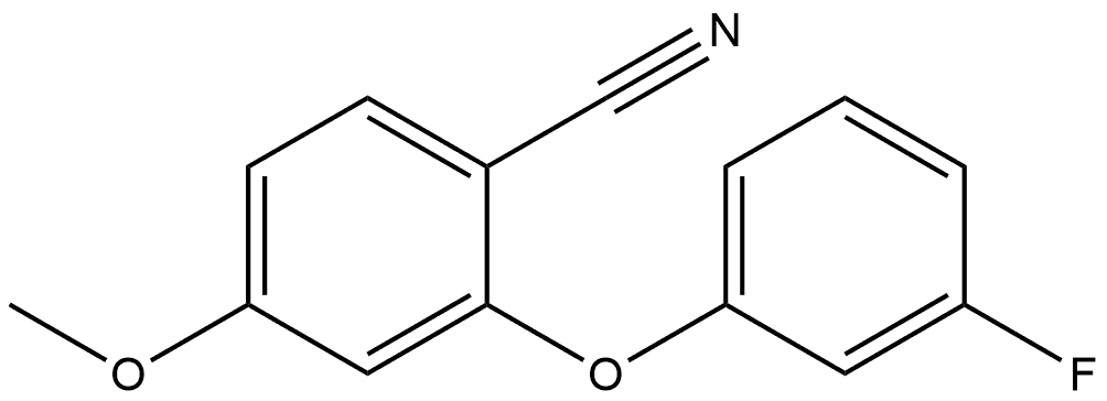 2-(3-Fluorophenoxy)-4-methoxybenzonitrile Structure