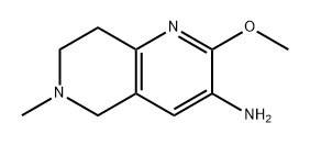 1,6-Naphthyridin-3-amine, 5,6,7,8-tetrahydro-2-methoxy-6-methyl- 구조식 이미지