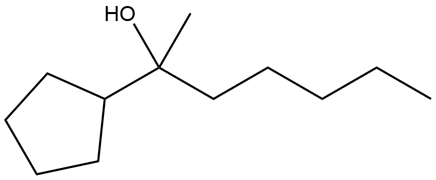 α-Methyl-α-pentylcyclopentanemethanol Structure