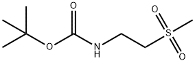 Carbamic acid, N-[2-(methylsulfonyl)ethyl]-, 1,1-dimethylethyl ester 구조식 이미지