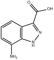 7-Amino-1H-indazole-3-carboxylic acid Structure