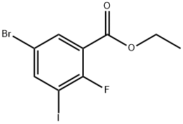 Ethyl 5-bromo-2-fluoro-3-iodobenzoate Structure