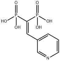 Phosphonic acid, (3-pyridinylethenylidene)bis- (9CI) Structure