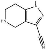1H-Pyrazolo[4,3-c]pyridine-3-carbonitrile, 4,5,6,7-tetrahydro- Structure