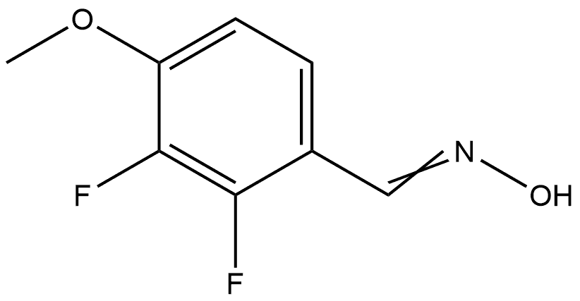 2,3-Difluoro-4-methoxybenzaldehyde oxime Structure