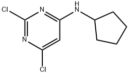 2,6-Dichloro-N-cyclopentyl-4-pyrimidinamine Structure