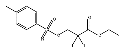 Propanoic acid, 2,2-difluoro-3-[[(4-methylphenyl)sulfonyl]oxy]-, ethyl ester Structure