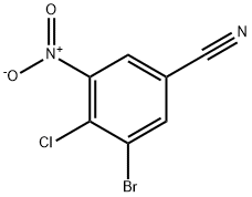3-Bromo-4-chloro-5-nitro-benzonitrile Structure