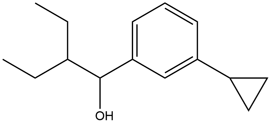 3-Cyclopropyl-α-(1-ethylpropyl)benzenemethanol Structure