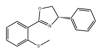 (S)-2-(2-(Methylthio)phenyl)-4-phenyl-4,5-dihydrooxazole Structure