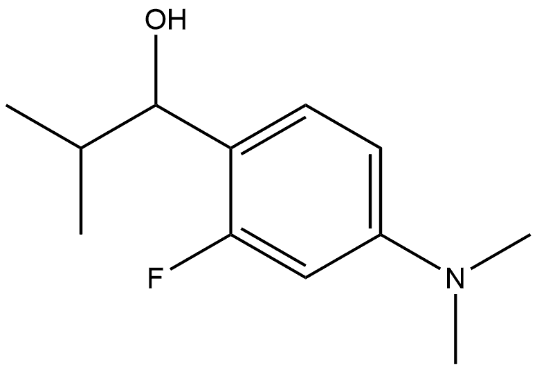 4-(Dimethylamino)-2-fluoro-α-(1-methylethyl)benzenemethanol Structure