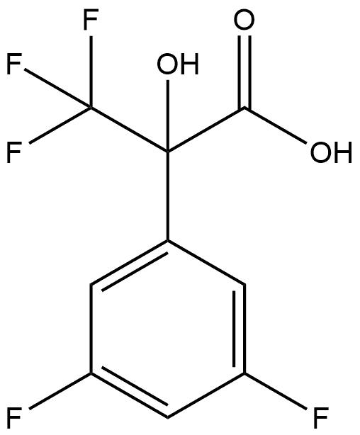 2-(3,5-Difluorophenyl)-3,3,3-trifluoro-2-hydroxypropanoic acid Structure