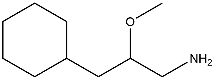 3-cyclohexyl-2-methoxypropan-1-amine hydrochloride Structure