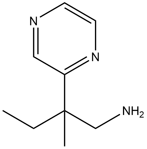 2-methyl-2-(pyrazin-2-yl)butan-1-amine Structure