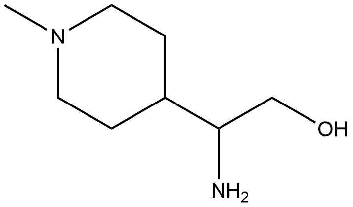 2-Amino-2-(1-methyl-4-piperidyl)ethanol Structure