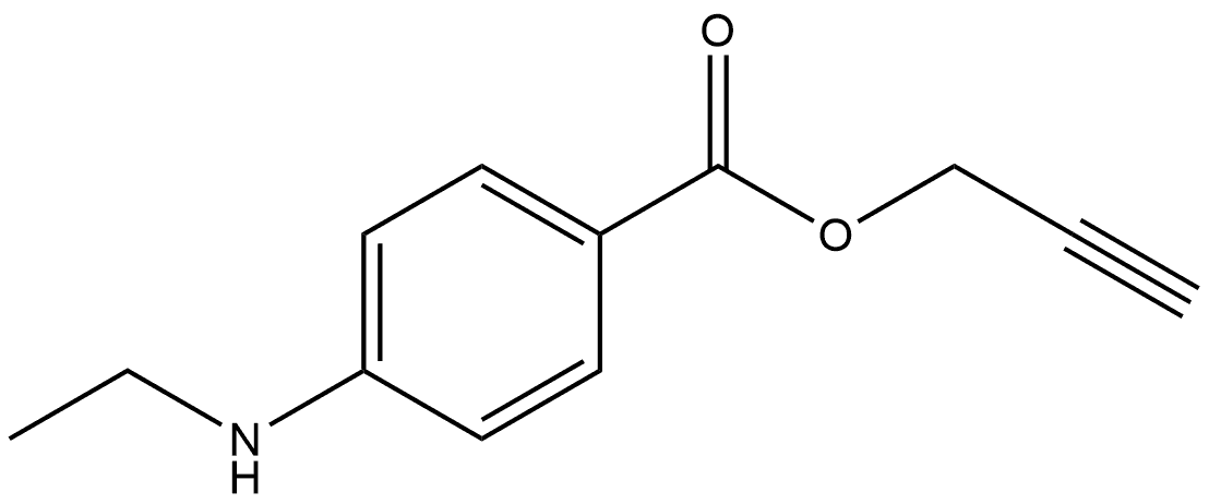 2-Propyn-1-yl 4-(ethylamino)benzoate Structure