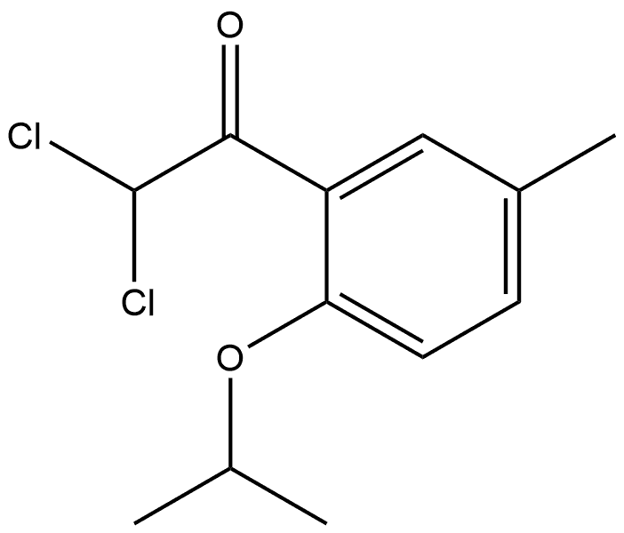 2,2-dichloro-1-(2-isopropoxy-5-methylphenyl)ethanone Structure