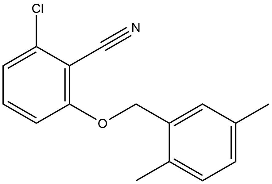 2-Chloro-6-[(2,5-dimethylphenyl)methoxy]benzonitrile Structure