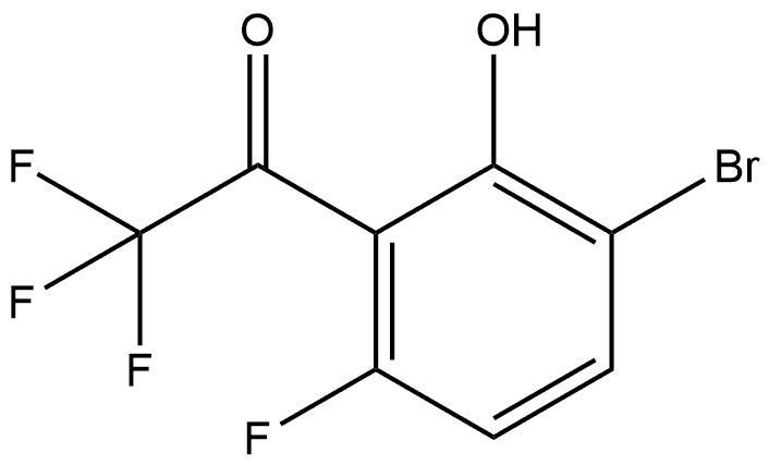 1-(3-Bromo-6-fluoro-2-hydroxyphenyl)-2,2,2-trifluoroethanone Structure