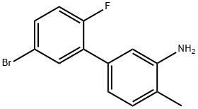 [1,1'-Biphenyl]-3-amine, 5'-bromo-2'-fluoro-4-methyl- Structure