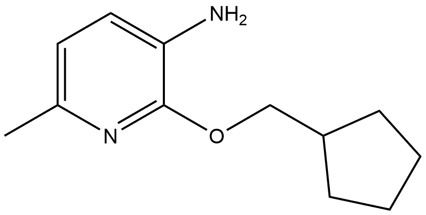 2-(Cyclopentylmethoxy)-6-methyl-3-pyridinamine Structure