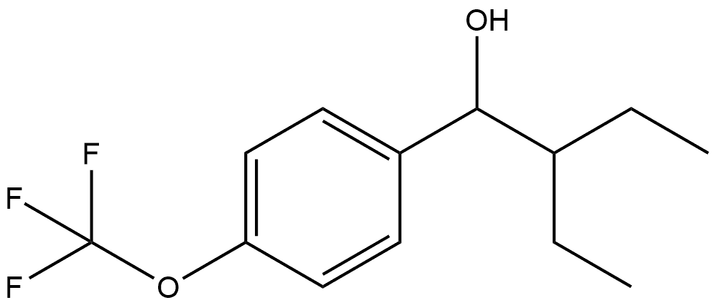α-(1-Ethylpropyl)-4-(trifluoromethoxy)benzenemethanol Structure