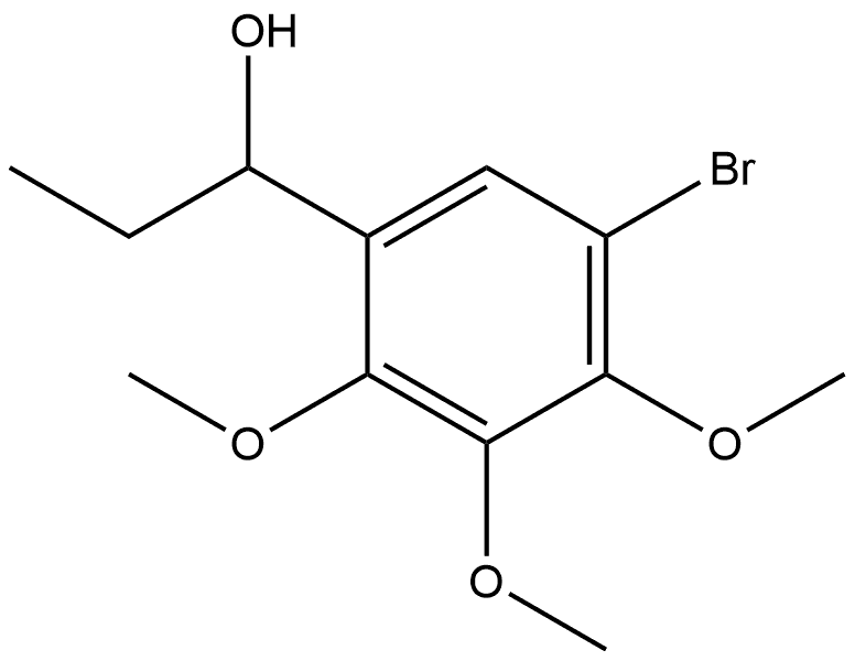 5-Bromo-α-ethyl-2,3,4-trimethoxybenzenemethanol Structure