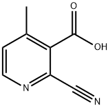 3-Pyridinecarboxylic acid, 2-cyano-4-methyl- 구조식 이미지