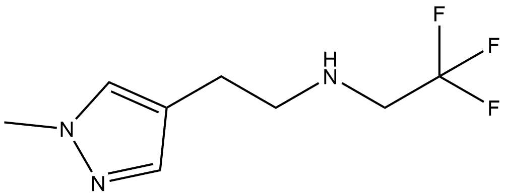 2,2,2-Trifluoro-N-[2-(1-methyl-4-pyrazolyl)ethyl]ethanamine Structure