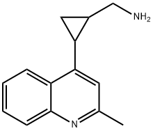 Cyclopropanemethanamine, 2-(2-methyl-4-quinolinyl)- Structure