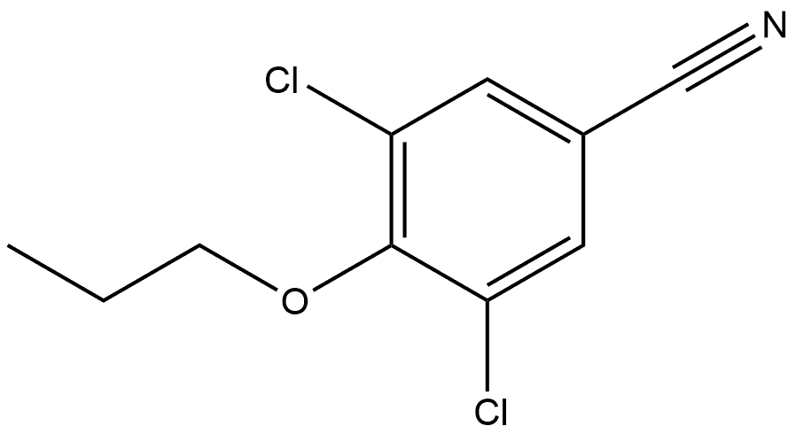 3,5-Dichloro-4-propoxybenzonitrile Structure