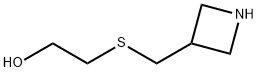 Ethanol, 2-[(3-azetidinylmethyl)thio]- Structure