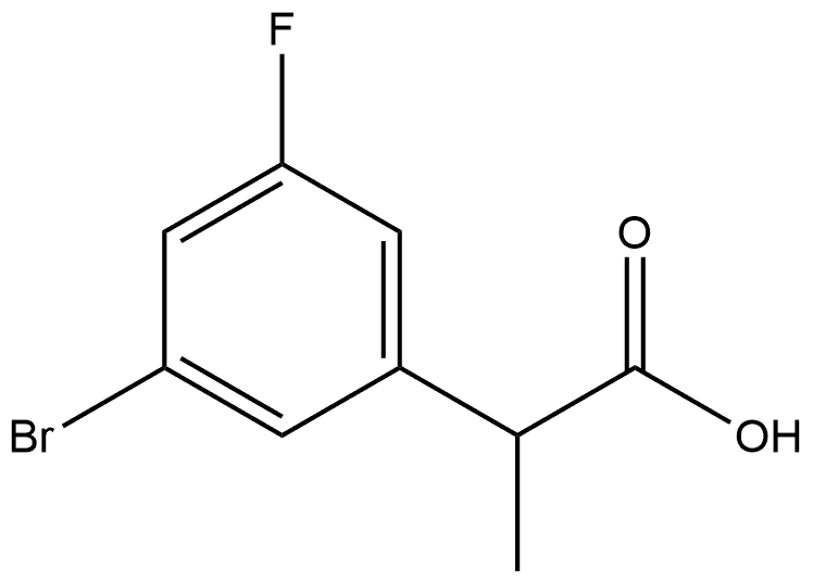 2-(3-bromo-5-fluorophenyl)propanoic acid Structure