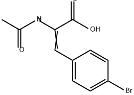 2-Propenoic acid, 2-(acetylamino)-3-(4-bromophenyl)- Structure