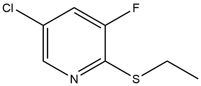 5-Chloro-2-(ethylthio)-3-fluoropyridine Structure