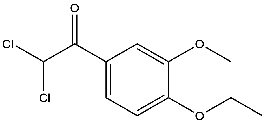 2,2-dichloro-1-(4-ethoxy-3-methoxyphenyl)ethanone Structure