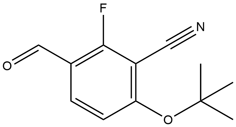 6-(tert-butoxy)-2-fluoro-3-formylbenzonitrile Structure