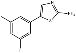 5-(3-Fluoro-5-methylphenyl)thiazol-2-amine Structure