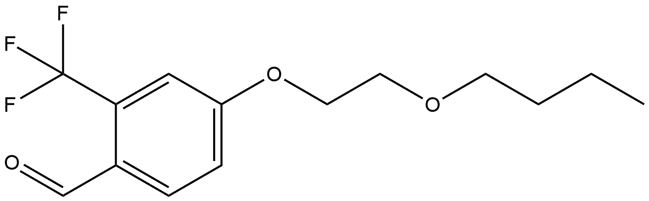 4-(2-Butoxyethoxy)-2-(trifluoromethyl)benzaldehyde Structure