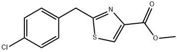 Methyl 2-[(4-chlorophenyl)methyl]-1,3-thiazole-4-carboxylate Structure