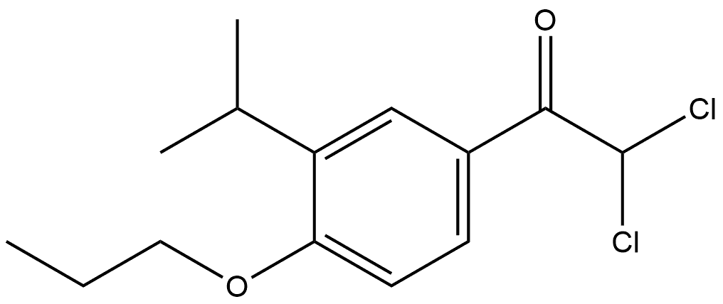 2,2-dichloro-1-(3-isopropyl-4-propoxyphenyl)ethanone Structure