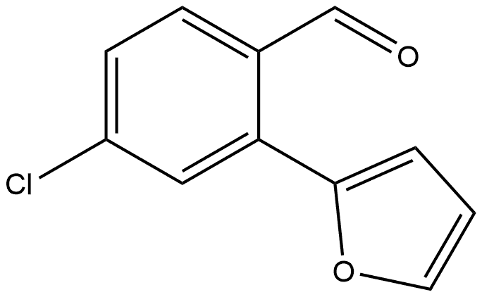 4-Chloro-2-(2-furanyl)benzaldehyde Structure