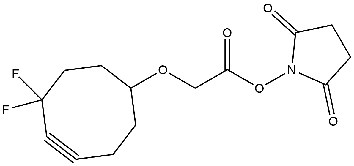 2,5-dioxopyrrolidin-1-yl 2-((6,6-difluorocyclooct-4-yn-1-yl)oxy)acetate Structure