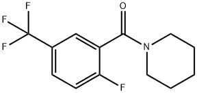 (2-Fluoro-5-(trifluoromethyl)phenyl)(piperidin-1-yl)methanone Structure