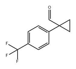 Cyclopropanecarboxaldehyde, 1-[4-(trifluoromethyl)phenyl]- Structure