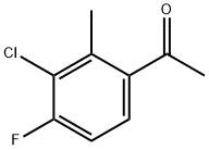 Ethanone, 1-(3-chloro-4-fluoro-2-methylphenyl)- Structure